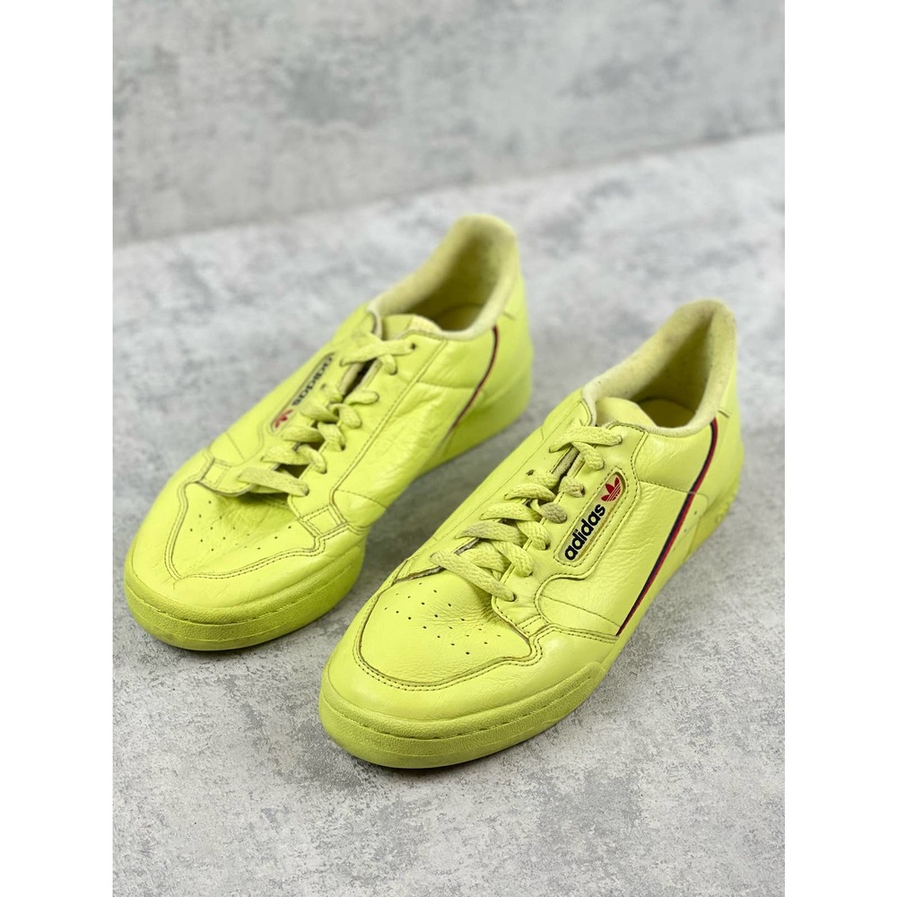 Adidas Continental 80 Semi Frozen Yellow Leather B Sneakers Size 9